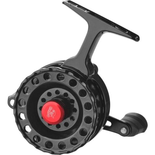 Lizard Reels F65G Fly Fishing Reel Wheel with High Foot Smooth Plastic Fishing Reels for Ice Fishing Flies Raft Reel