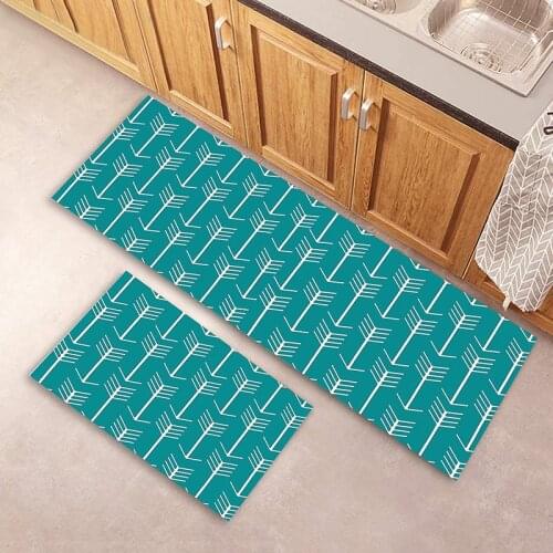 Laundry Rug,Washable Non Slip Plush Kitchen Mat geometry Pattern eco-friendly Area Carpet, soft safety Runner Floor Mat