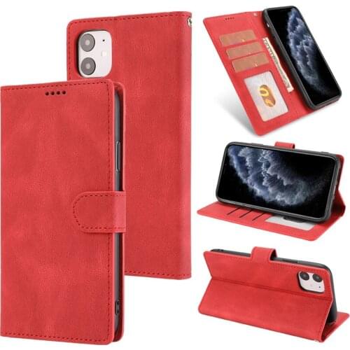Wallet Leather Case 11 Pro Max XS Flip Cases For iPhone SE 2020 X XR 6 6s 7 8 Plus Phone Covers Kickstand Card Slots Wrist Strap