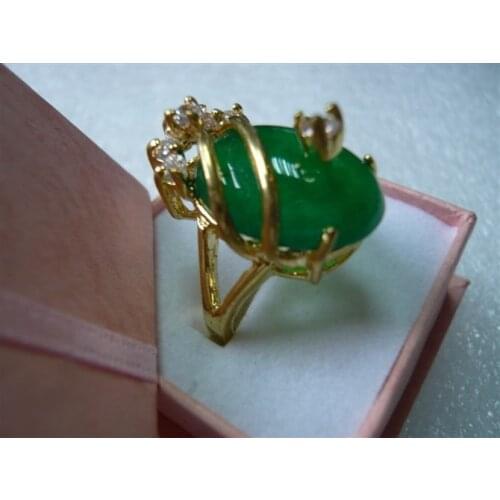 Beautiful & charmming green jade ring (#7 8 9)
