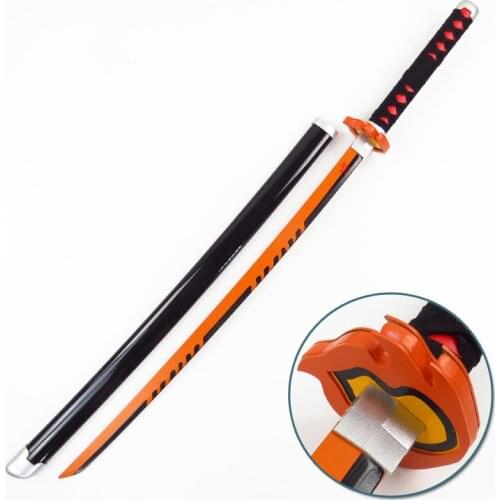 Devils Blade Wooden Sword Weapon Demon Slayer Cosplay Kamado Tanjirou Samurai Sword Katana Ninja Knife Replica Cosplay Props