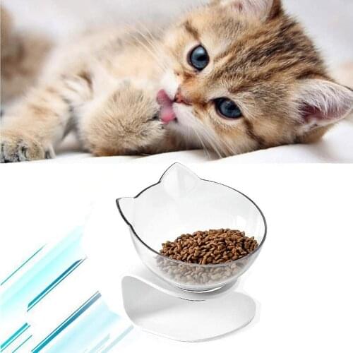 Cat Bowls Pet Feeding Bowl Cat Water Bowl Durable Fall Resistant 15 Degree Tilt Single Cat Food Bowl High Quality And Practical