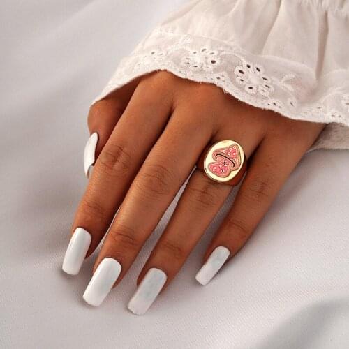 Fashion Mushroom Moment Ring Most Loved Smile Rainbow Rings Luxury Spring Fashion Lucky Jewelry Rings for Women Gift