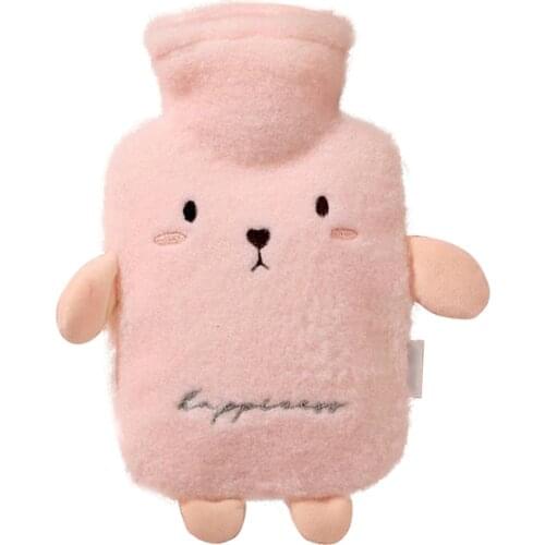 Cartoons Hand Warmer Cute 1000ml Washable Hot Water Bottle Water Injection 1000ML Washable Winter Cover Warm Portable Bottle