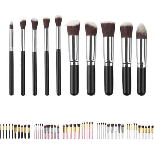 10 Pcs black/white Makeup Brushes Set pincel maquiagem Cosmetics maquillaje Makeup Tool Powder Eyeshadow Cosmetic Set 0