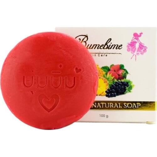 Natural Handmade Whitening Soap Fruits Extract Whitening Reduce Dark Spot Thailand Bumebime Mask White Skin Fast Bright Genuine