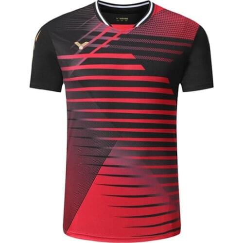 New Badminton Shirts Malaysia National Team Tournament Apparel Breathable Quick Dry Men Training Sportswear -40