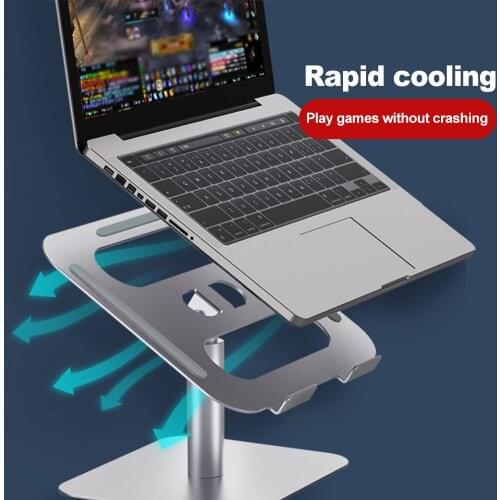 Notebook Riser For Desk Holder Universal Adjustable Height Aluminum Alloy Laptop Stand Portable Home Office Non Slip Ergonomic
