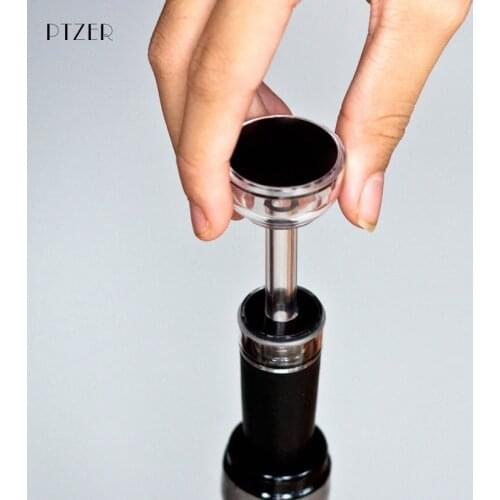 PTZER Easy Vacuum Wine Vacuum Stopper Beverage Bottle Stopper Sealed Storage Vacuum Wine Corks Bar Tools Kitchen Accessory Saver
