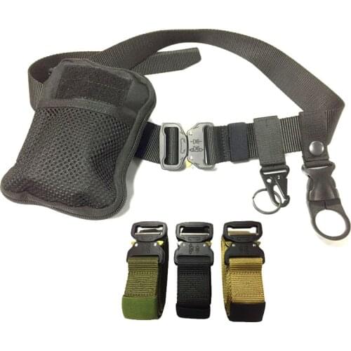 125 135 145CM Tactical Nylon Belt Military Army Style Automatic Metal Buckle Cinturon Jeans Belt Men Outdoor Hunting Accessories