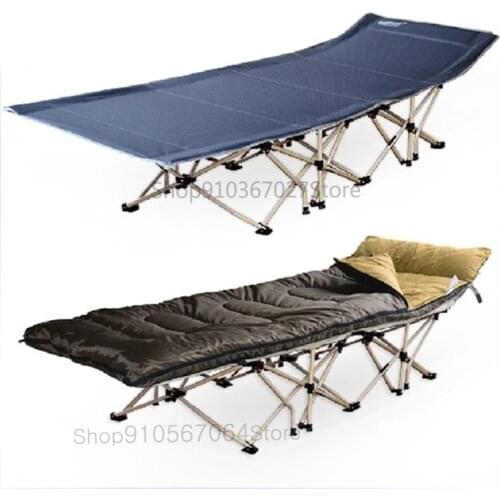 Folding Bed Lunch Break Office Folding Bed Sheet People Camp Bed Couch Recliner Nap Bed