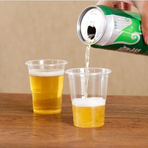 New Hot 50Pcs Clear Plastic Disposable Cups Party Shot Glasses Jelly Ice Cream Cups Birthday Tumblers