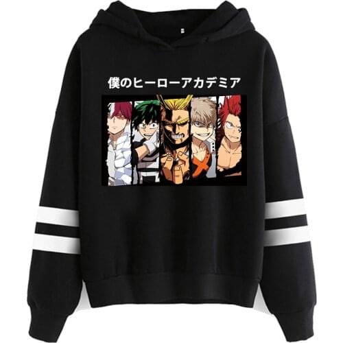 Plus Sized Hoodie Sweatshirt Women Men My Hero Academia Korean Clothes Streetwear Sweatshirt Tops Harajuku