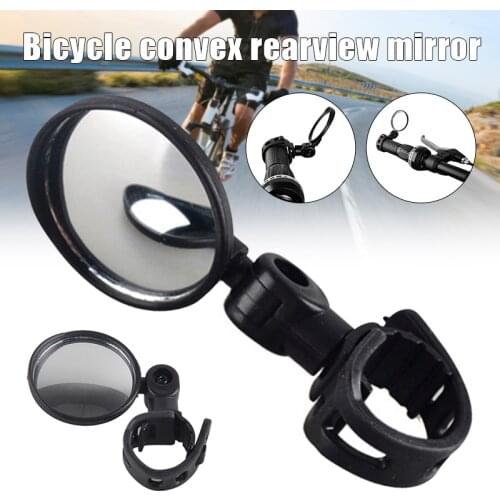 Bicycle Adjustable Rearview Mirror Handlebar Mirrors Mountain Bikes Silicone Handle Rearview Mirror Cycling Accessories