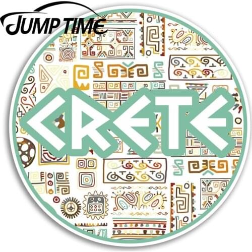Jump Time Crete Greece Vinyl Stickers Greek Cool Sticker Laptop Luggage Decal Decor Window Bumper Waterproof