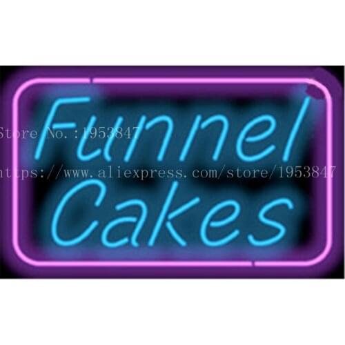 Funnel Cake Food Child neon sign Handcrafted Light Bar Beer Pub Club signs Shop Business Signboard diet food diner break 17"x14"