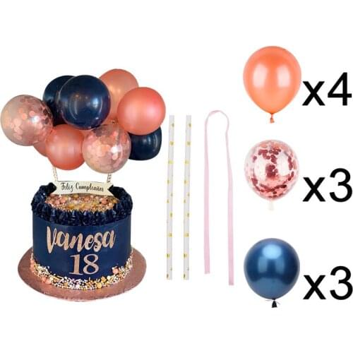 10pcs 5 Inch Home Supplies Metal Balloon Birthday Baby Shower Wedding Party Decor Cake Topper Cloud Shape Confetti Balloons