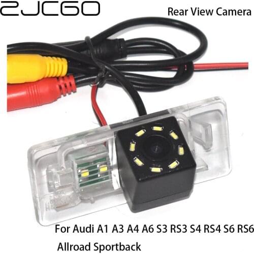 ZJCGO CCD Car Rear View Reverse Back Up Parking Night Vision Camera For Audi A1 A3 A4 A6 S3 RS3 S4 RS4 S6 RS6 Allroad Sportback