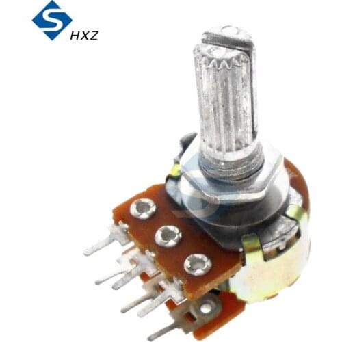 1PCS WH148 Rotary Potentiometer B10K-6PIN (15MM double layer) WH148 Rotary Potentiometer B2K-6PIN (20MM double layer)
