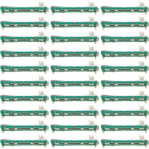30 Pcs 75 MM Double B10K Original B10KX2 Behringer Pot Mixer Fader
