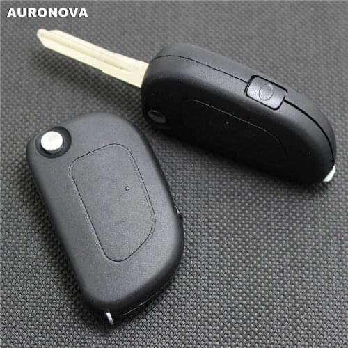AURONOVA New Upgrade Folding Key Shell for Fiat Iveco Flip Folding Key 1 Side Button Remote Car Key Case