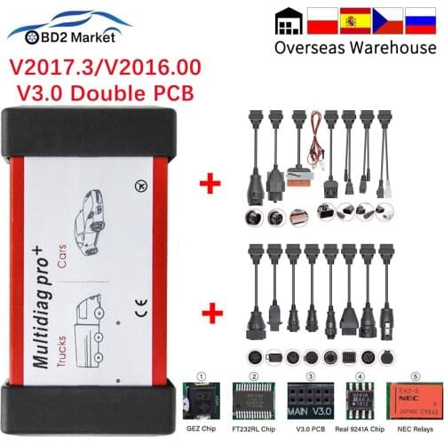 Multidiag pro V2017.3 V3.0 PCB NEC Relays For Scania OBD2 Bluetooth Scanner Auto Tool 2016.00 Keygen OBD 2 OBD2 Car Diagnostic
