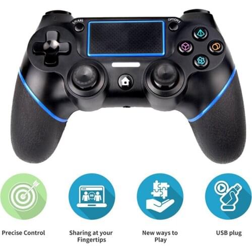 Bluetooth wireless PS4 controller gamepad joystick multiple vibrating 6-axis Android mobile phone computer charging games handle