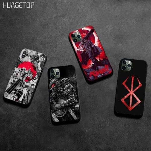 HUAGETOP Berserk Anime Guts Griffith Black Phone Case for iphone 12 pro max 11 pro XS MAX 8 7 6 6S Plus X 5S SE 2020 XR case