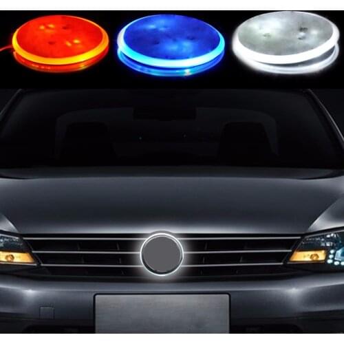 DWCX Car Styling 82mm Waterproof Background Tail Badge Emblem Logo LED Light Lamp Sticker Auto Emblems for BMW 3 5 7 Series X3