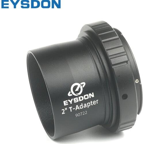 EYSDON 2" Telescope T2 Adapter T Tube with 2" Filter Threads + M42 Camera T-Ring