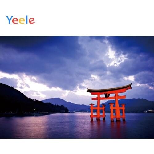 Yeele Landscape Portrait Night Red Torii River Ins Photography Backdrops Personalized Photographic Backgrounds For Photo Studio