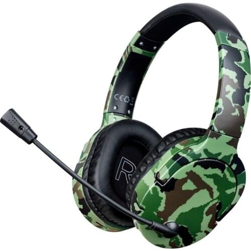 Head-Mounted Gaming Headset Low Latency Gaming Bluetooth 5.0 Headset Wireless with Microphone