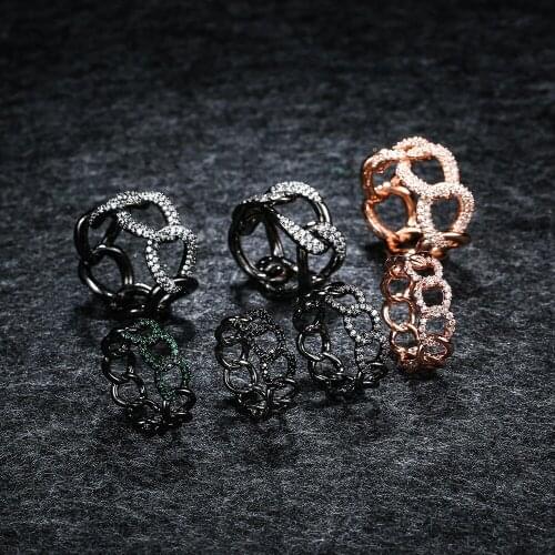 LIDU High Quality 925 Silver Diamond Inlaid Kink Ring Personality Versatile Fashion Exquisite Monaco Jewelry Gifts For Friends