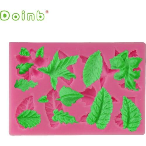 Tiny Leaf Silicone Cupcake Baking Mold Fondant Cake Decorating Tools Gumpaste Chocolate Candy Clay Moulds