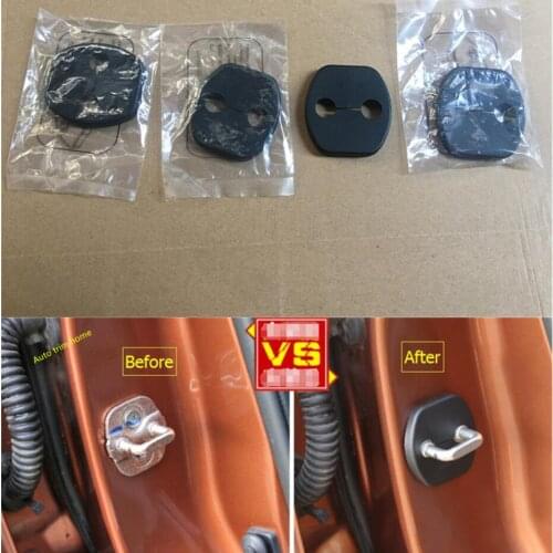 LAPETUS Door Lock buckle Guard Protection Cover Kit 4 Pcs Fit For Nissan Qashqai / X-Trail T32 Rogue 2014 - 2020 Interior Kit