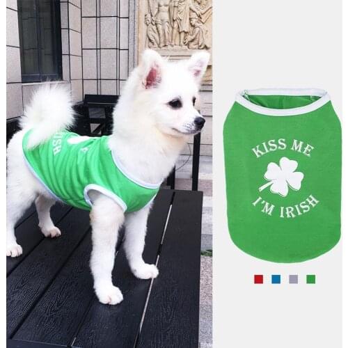 Pet Summer Print Vest Dog Big Dog Samoyed Winter Soft Dog Coat Padded Clothes Puppy Outfit Vest Yorkie Golden Retriever Clothes