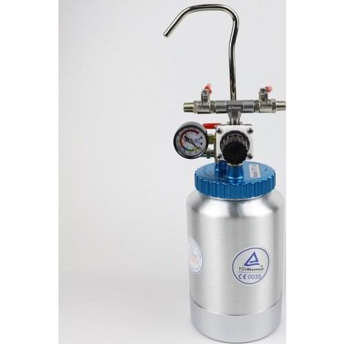 2L Aluminum Alloy Mini Pressure Tank Pneumatic Tool Connected Paint Spray Gun Compressor Portable Painting Barrel Pots Tools