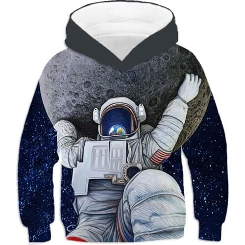 New Fashion 3D Printed Funny Hoodies Astronaut Hoodie Spring and Autumn Hotstyle Pullover long Sleeve Streetwear Sweatshirt