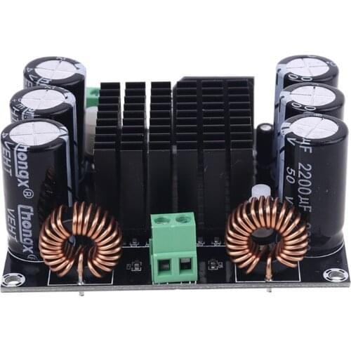 IRS2092S 500W Mono Channel Digital Amplifier Class D Stage HIFI Power Amp Board LM3886 with Fan