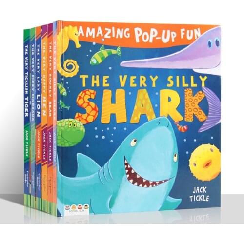 3-6 year 6book/set AMAZING POP-UP FUN English Picture books Children Three dimensional picture book for childrens Enlightenment