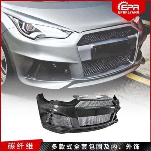 Suit For Feisi Hyundai Veloster Refits Lordpower Wide Body Surrounded Carbon Fiber Bar Front Bumper