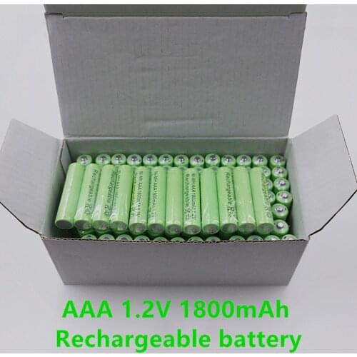 100% new AAA Rechargeable 1.2V 1800MAh Aleivy Batteries for Electronic Equipment for Flashlight MP3 Backup Battery