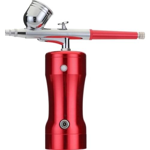 Dual Action 0.3mm Mini Air Compressor Spray Gun Airbrush Set DIY Wall Drawing Painter Sprayer Gun 7CC Capacity Set