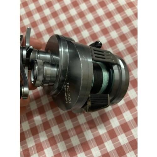 USED CALCUTTA CONQUEST DC 201 BAITCASTING FISHING REEL LEFT HAND IDC5 DIGITAL CONTROL BAITCAST