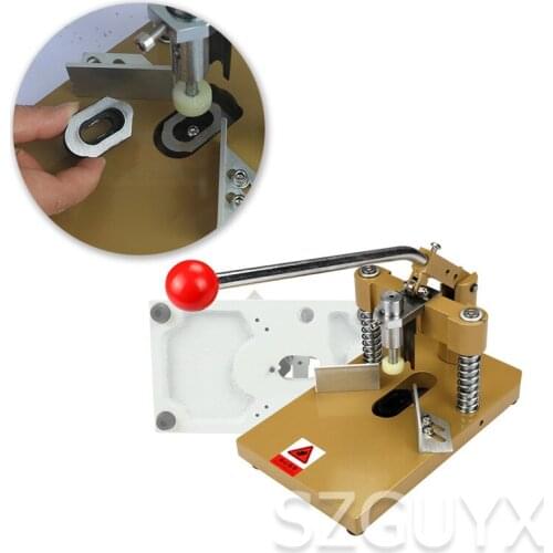Heavy-duty manual rounded corner album chamfering machine double knife business card label graphic binding equipment