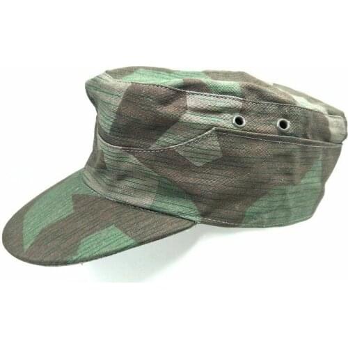 Tomwang2012. WWII WW2 GERMAN ARMY ELITE SUMMER SPLINTER CAMOUFLAGE CAMO ARMY FIELD CAP COLLECTION MILITARY WAR REENACTMENTS