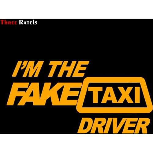 Three Ratels FTZ-2271 I Am The Taxi Driver Funny Vinyl Reflective Truck Motorcycle Car Sticker Decal