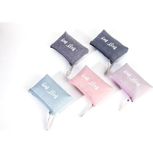Ladies Small Cosmetic Bag Fabric Portable Casual Hand Canvas Bag Travel Cute Portable Lipstick Coin Key Organizer Case17x11x13cm