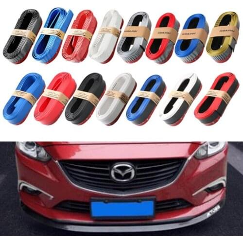 1pc 2.5M Front Car Bumper Protector Rubber Car Protector Front Bumper Guards