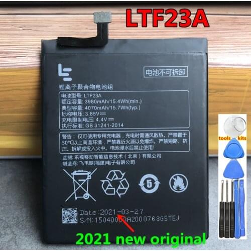 100% original Good quality Real LTF23A 4070mAh Battery For Letv LeEco Le Pro 3 X720 X722 X728 Battery Replacement